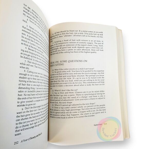 Vintage 1978 Vidal Sassoon A Year of Health & Beauty Book Hair Style 70s Makeup - Picture 13 of 16